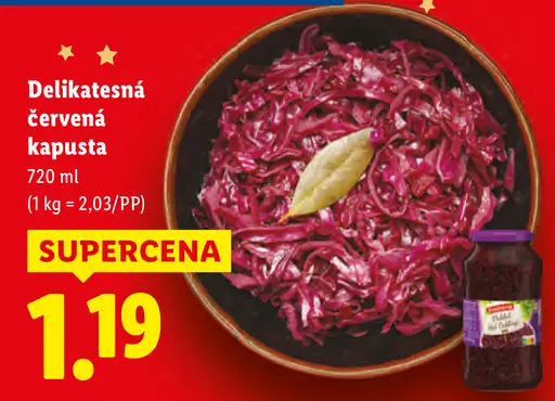 Delikatesná červená kapusta