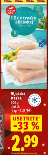 Aljašská treska blok