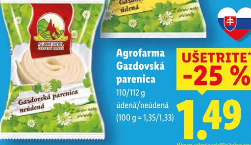 Agrofarm Gazdovská parenica neúdená