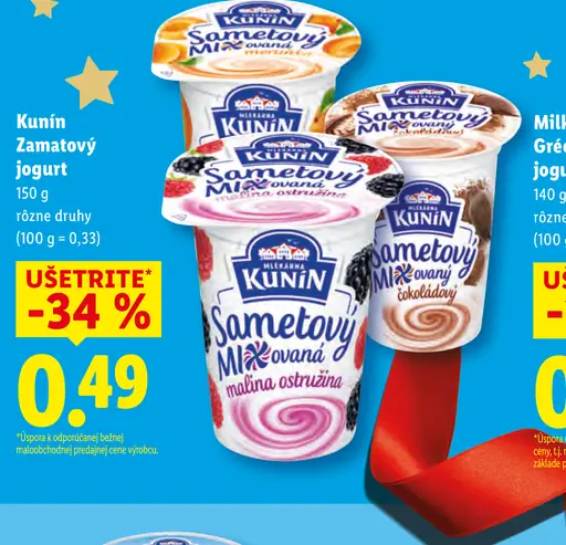 KUNÍN Zamatový jogurt