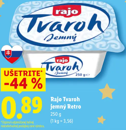 Rajo Tvaroh jemný Retro