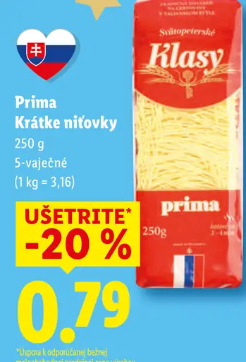 Prima Krátke niťovky