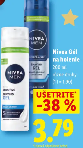 Nivea Gél na holenie