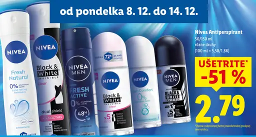 Nivea antiperspirant