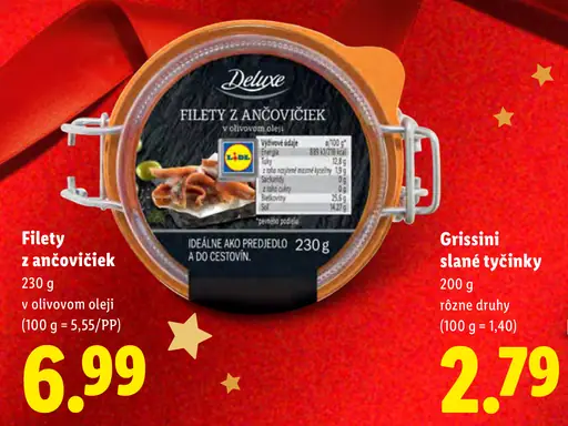 Deluxe Filety z ančovičiek