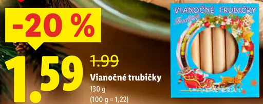 Vianočné trubičky
