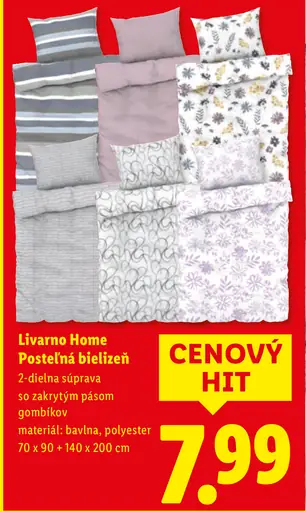 Livarno Home Posteľná bielizeň
