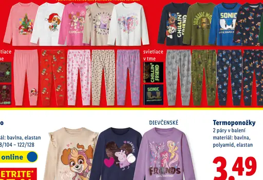 Pyžamo 2-dielna súprava