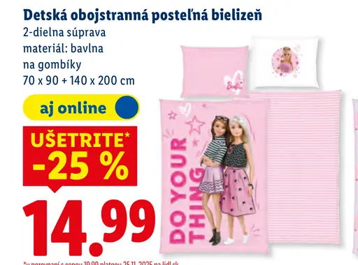 Detská posteľná bielizeň