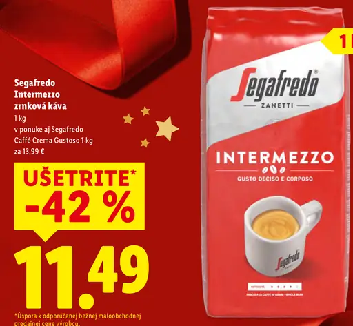 Segafredo Intermezzo zrnková káva