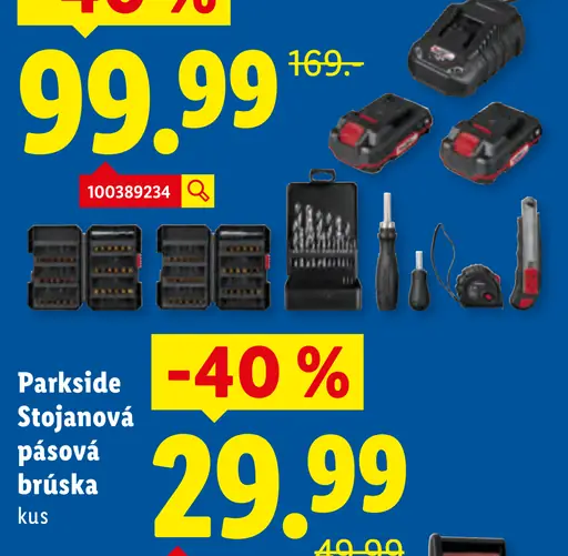 Parkside Stojanová pásová brúska