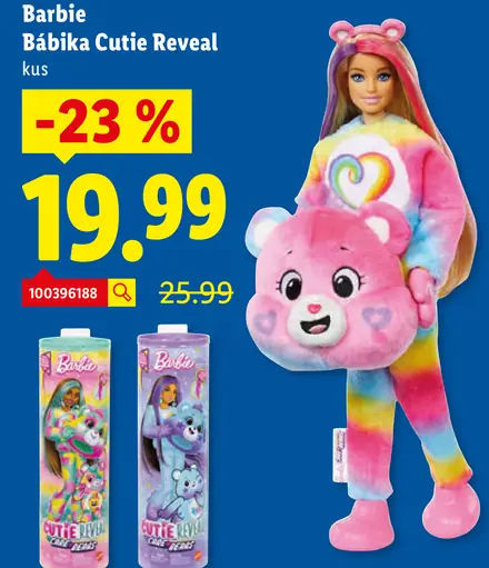 Barbie Bábika Cutie Reveal