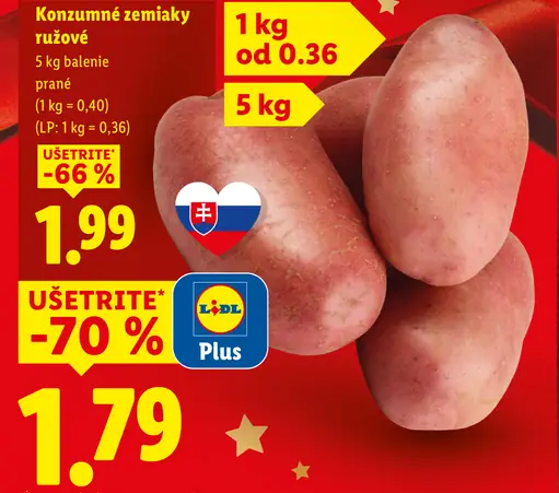 Konzumné zemiaky ružové neskoré