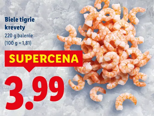 Biele tigrie krevety