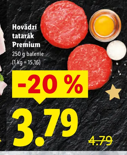 Hovädzí tatarák Premium