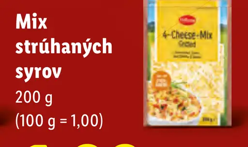 Mix strúhaných syrov