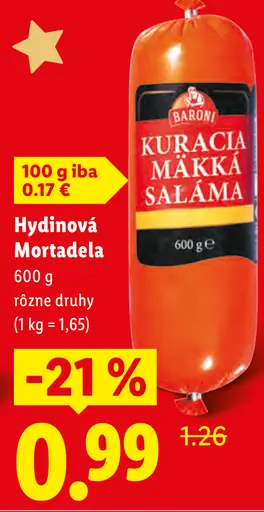 Baroni Kuracia mäkká saláma