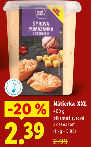 Chef Select Nátierka XXL