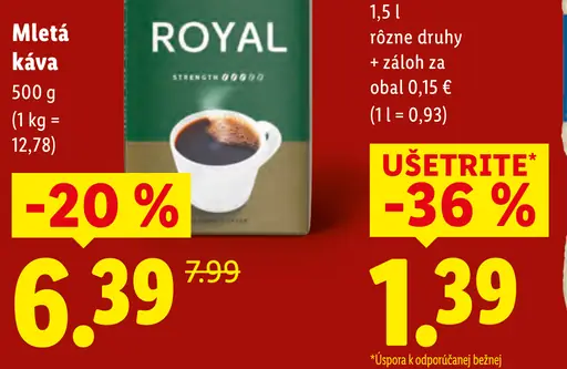Bellarom Mletá káva Royal