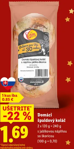 Vam Domáci špaldový koláč