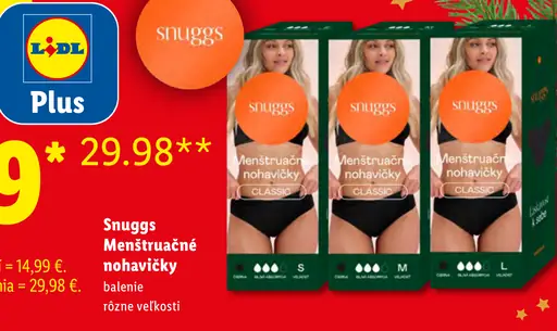 Snuggs Menštruačné nohavičky