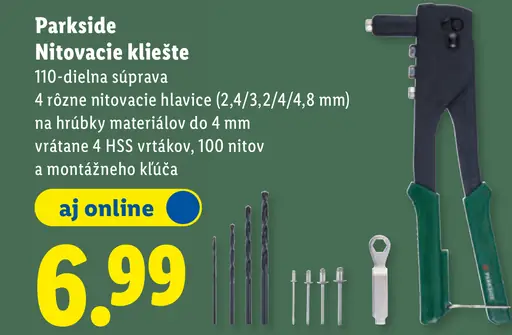 Parkside Nitovacie kliešte