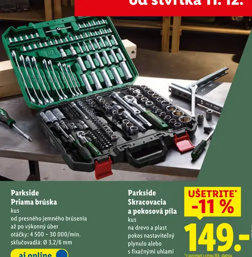 Parkside Skracovacia a pokosová píla