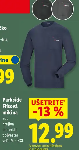 Parkside Flaušová mikina