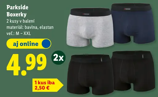 Parkside Boxerky 2 kusy