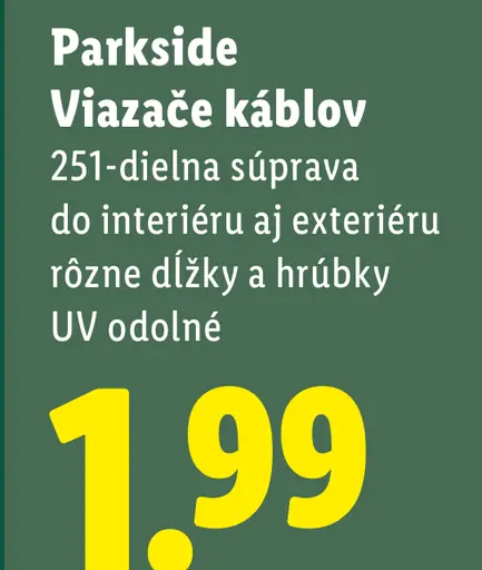 Parkside Viazacie káblov