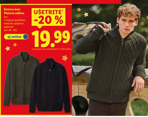 Esmara men Pletená mikina