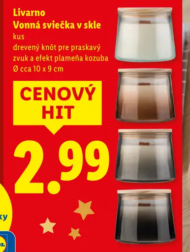 Livarno Vonná sviečka v skle