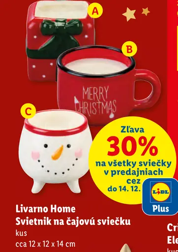 Livarno Home Svietnik na čajovú sviečku