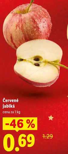 Červené jablká