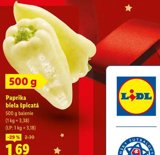 Paprika biela špicatá