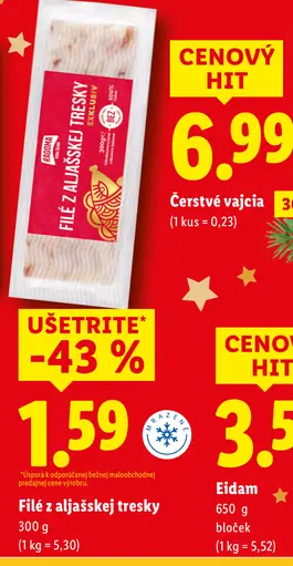 Filet z aljašskej tresky