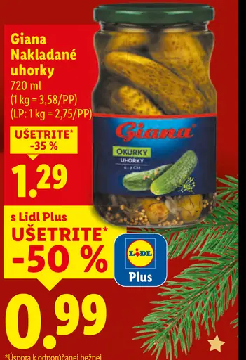 Giana nakladané uhorky