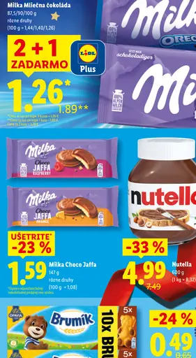 Milka Mliečna čokoláda