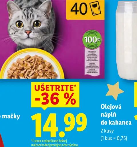 Olejová náplň do kahanca