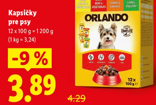 Orlando Kapsičky pre psy