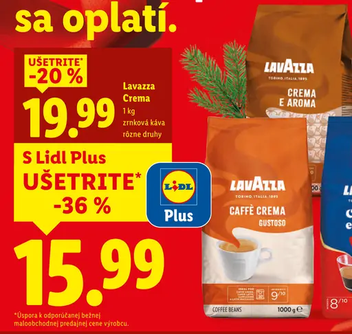 Lavazza Caffe Crema zrnková káva
