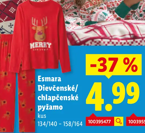 Esmara Dievčenské/chlapčenské pyžamo