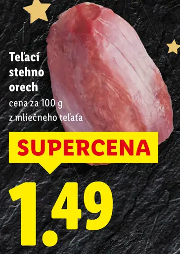Telacie stehno orech