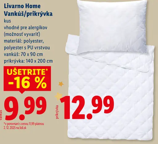 Livarno Home Vankúš/prikrývka