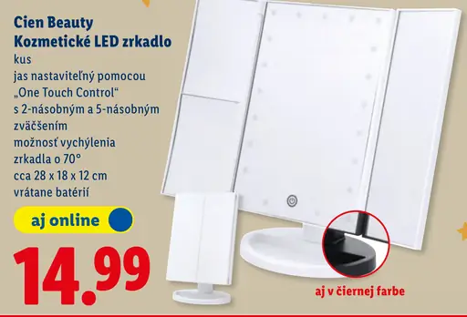 Cien Beauty Kozmetické LED zrkadlo
