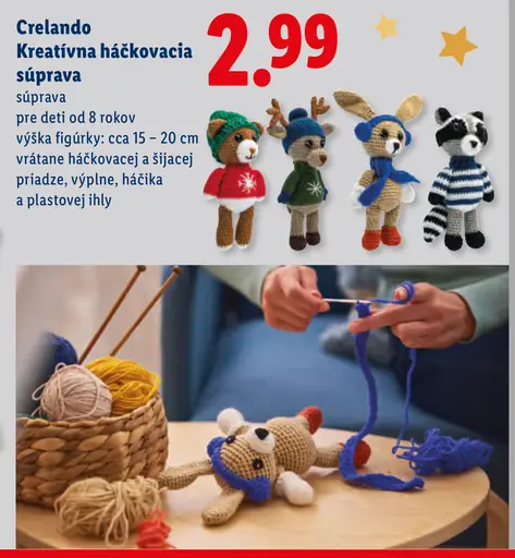 Crelando Kreatívna háčkovacia súprava