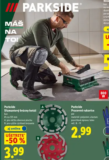 Parkside Diamantový brúsny hrniec