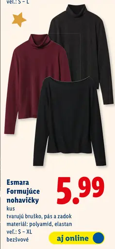 Esmara Formujúce nohavičky