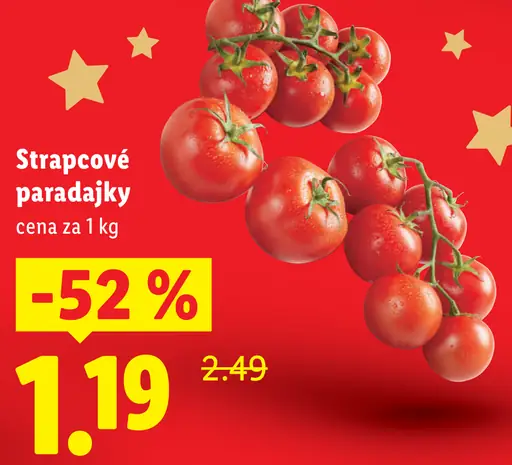 Paradajky strapcové