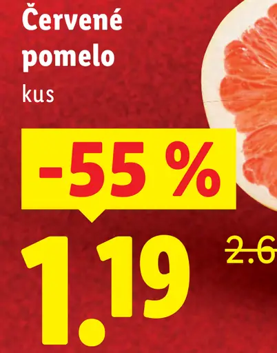 Pomelo červené